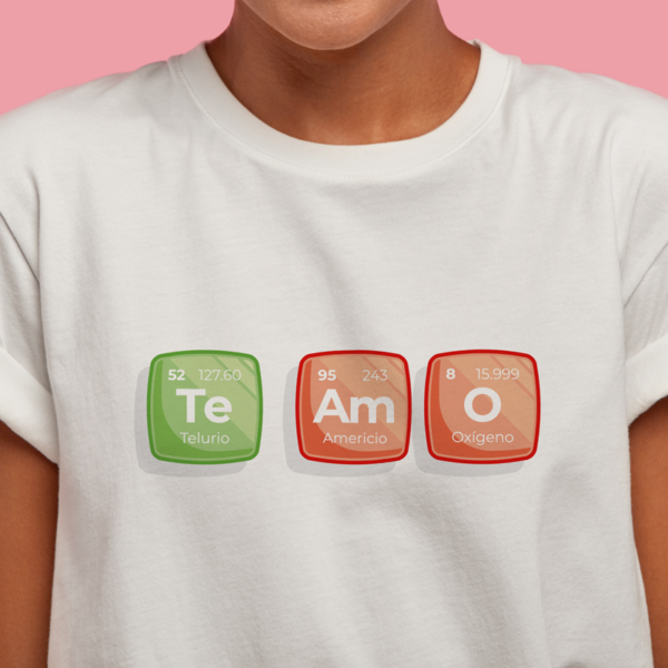 Playera TeAmO Unisex - Imagen 2