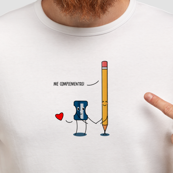 Playera Me Complementas Unisex - Imagen 2
